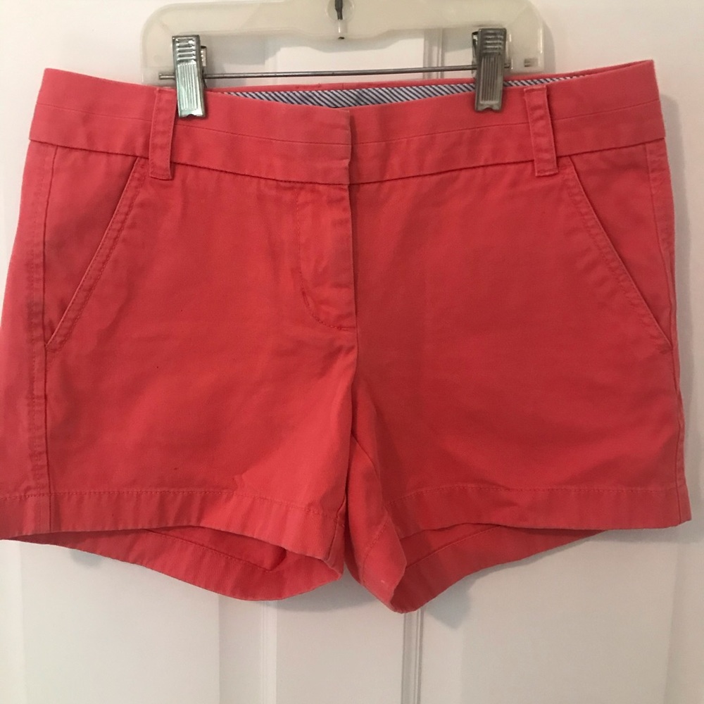 Jcrew Orange Chino Shorts